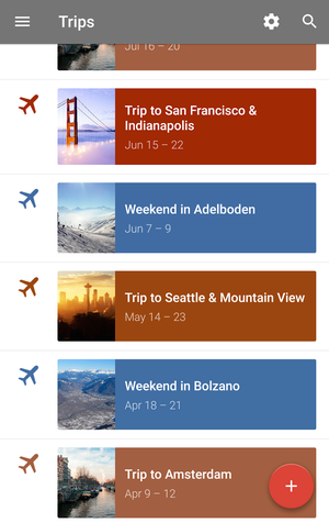 Google Inbox Trips